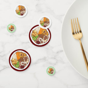 Christmas Dinner Party UK Festive British Food Confetti