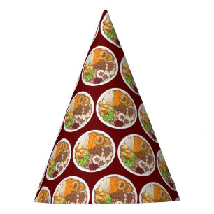 Christmas Dinner Party UK Festive British Food Hat