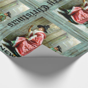 Christmas Dinner Victorian 60 feet Wrapping Paper