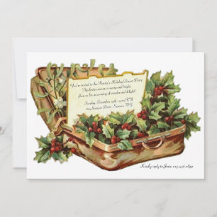 Christmas Dinner Vintage Invitation