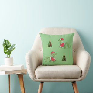 Christmas Dinosaur Christmas Tree Cushion