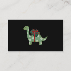 christmas dinosaur   enclosure card