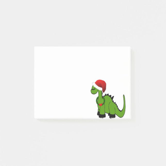 Christmas Dinosaur Post-it Notes (Front)
