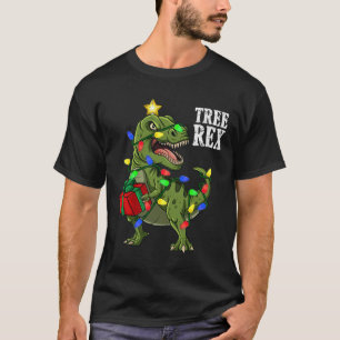 Christmas Dinosaur Tree Rex Boys Girls Kids Xmas G T-Shirt