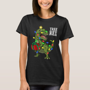 Christmas Dinosaur Tree Rex Boys Girls Kids Xmas G T-Shirt