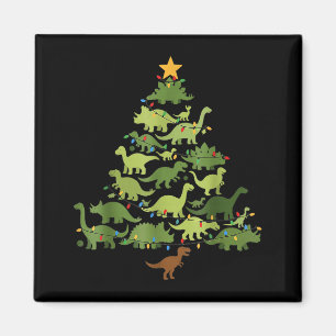 Christmas Dinosaur Tree Rex Pajamas Men Boys Kids Magnet