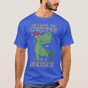 Christmas Dinosaur Tree Rex Pyjamas Men Boys Xmas T-Shirt