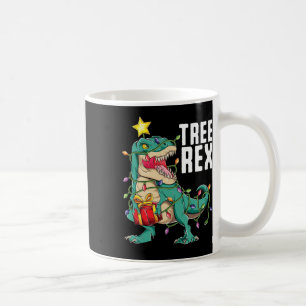 Christmas Dinosaur Tree Rex Trex Pyjamas Men Boys Coffee Mug