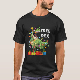 Christmas Dinosaur Tree Rex Xmas Trex Boys Men Tod T-Shirt