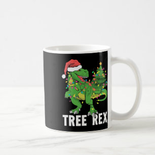 Christmas Dinosaur Tree Rex Xmas Trex Pyjamas Men Coffee Mug