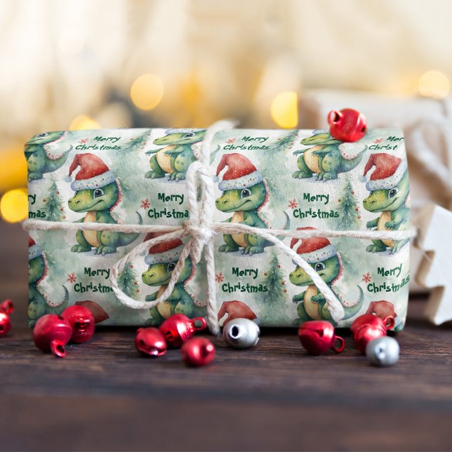 Christmas Dinosaur  Wrapping Paper (Creator Uploaded)