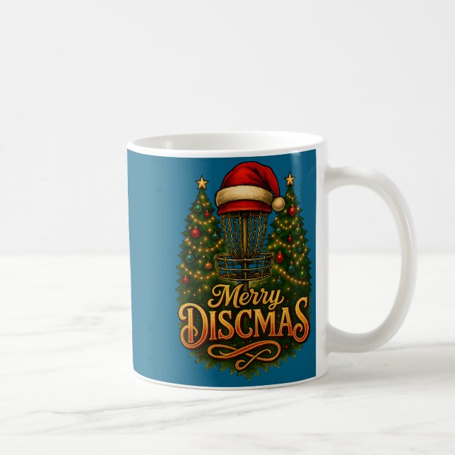 Christmas Disc Golf Merry Discmas  Coffee Mug (Right)