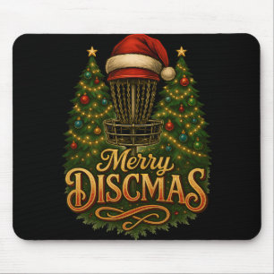 Christmas Disc Golf Merry Discmas Mouse Pad