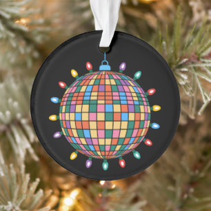 Christmas Disco Ball Lights Ornament Colourful Xma
