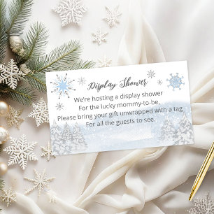 Christmas Display Shower Insert Card