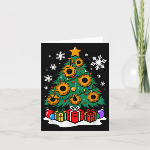 Christmas Dj Player Xmas Tree Funny Music Lover Sa Card