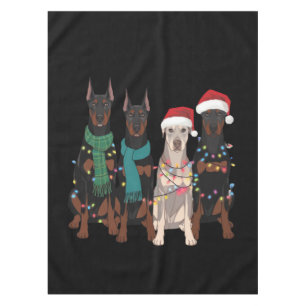 Christmas Doberman Lover Dog Mum Holiday Tablecloth