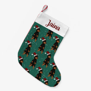 Christmas Doberman Pinscher  Small Christmas Stocking