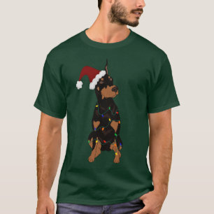 Christmas Doberman Pinscher T-Shirt