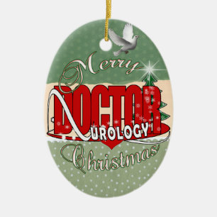 CHRISTMAS DOCTOR UROLOGY UROLOGIST CERAMIC ORNAMENT