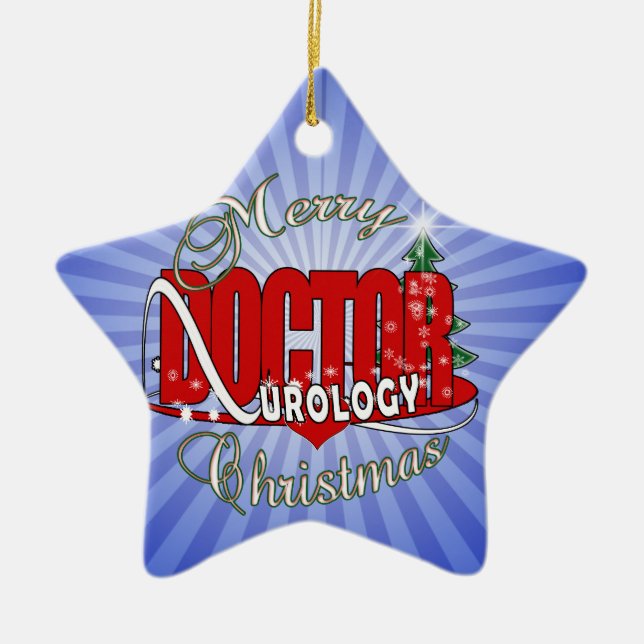CHRISTMAS DOCTOR UROLOGY UROLOGIST CERAMIC TREE DECORATION (Front)