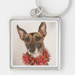 Christmas Dog 1 Key Ring