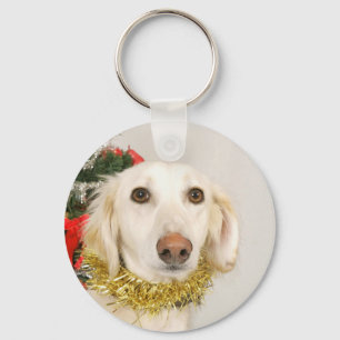 Christmas Dog 2 Key Ring