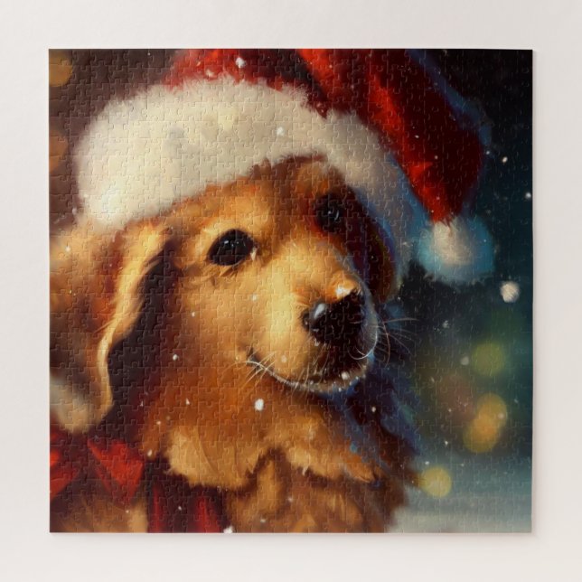 Christmas Dog (4) Jigsaw Puzzle (Vertical)