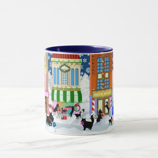 Christmas Dog and Cat Lover Shopping Mug (Center)