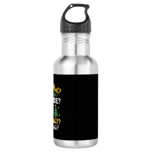 Christmas Dog Attitude Holiday Humour 532 Ml Water Bottle