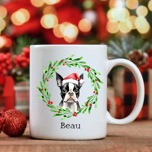 Christmas Dog Boston Terrier Terrier Holidays Pet Coffee Mug