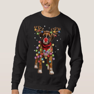 Christmas Dog, Boxer, Dog Lover Sweatshirt