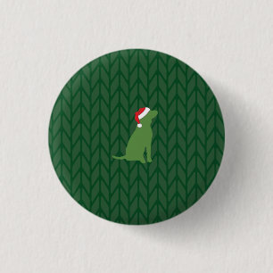 Christmas Dog Button