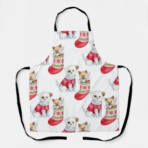 Christmas Dog & Cat Apron