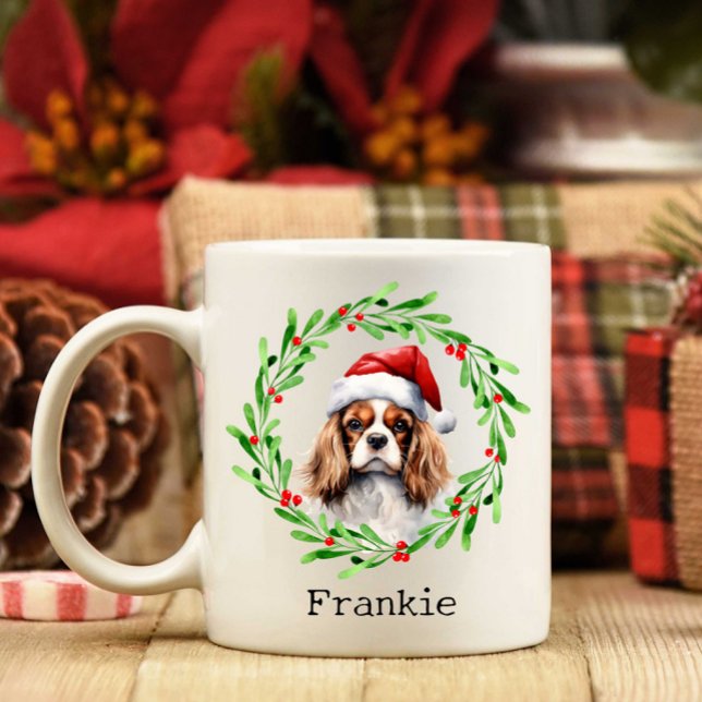 Christmas Dog Cavalier King Charles Spaniel Pet Coffee Mug (Creator Uploaded)