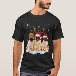 Christmas Dog , Christmas Pug Pajama Men Women Gif T-Shirt