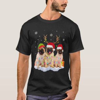 Christmas Dog , Christmas Pug Pajama Men Women Gif T-Shirt