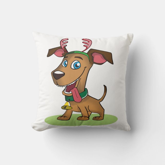 Christmas dog cushion (Front)