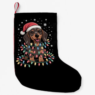 Christmas Dog Dachshund Santa Xmas Wiener Small Christmas Stocking