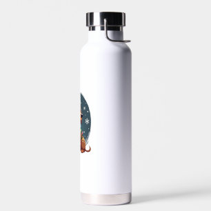 Christmas Dog Dachshund Santa Xmas Wiener Women Me Water Bottle