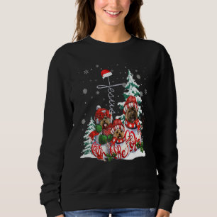 Christmas Dog Faith Hope Love Jesus Xmas Sweatshirt