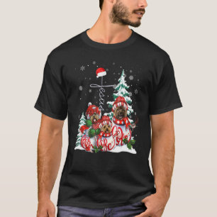 Christmas Dog Faith Hope Love Jesus Xmas T-Shirt