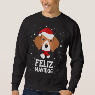 Christmas Dog Feliz Navidog Beagle Sweatshirt