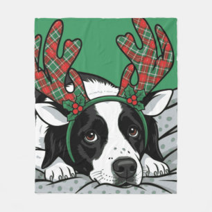 Christmas Dog Fleece Blanket