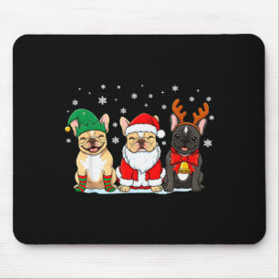 Christmas Dog French Bulldog Xmas Dog Lover Men Wo Mouse Pad