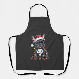 Christmas Dog French Bulldog Xmas Frenchie 3 Apron