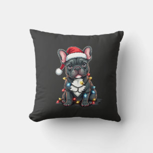 Christmas Dog French Bulldog Xmas Frenchie 3 Cushion