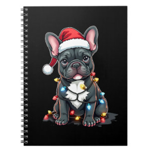 Christmas Dog French Bulldog Xmas Frenchie 3 Notebook