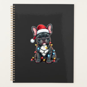 Christmas Dog French Bulldog Xmas Frenchie 3 Planner