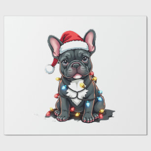 Christmas Dog French Bulldog Xmas Frenchie 3 Wrapping Paper